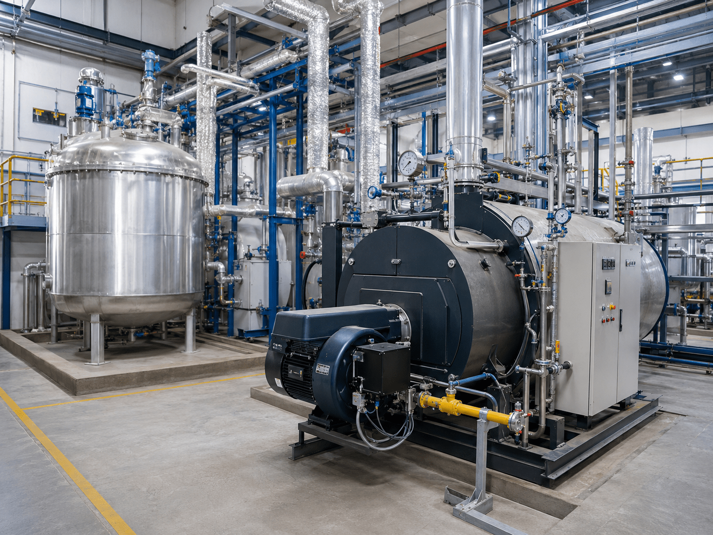 Thermal Oil Burner in Chemical Plant