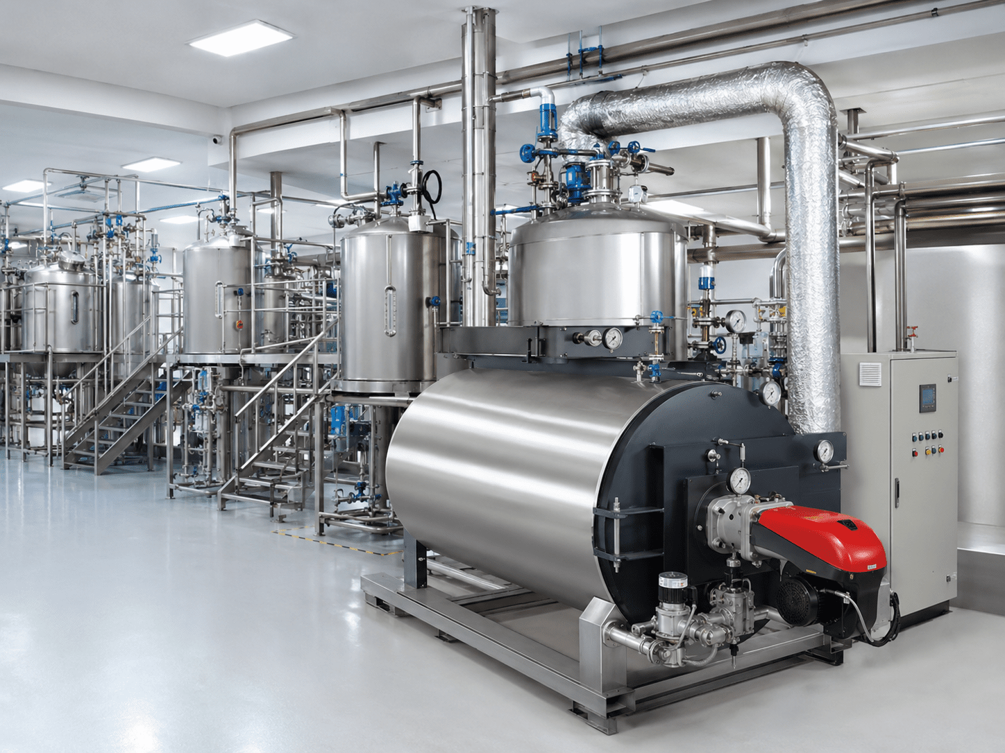 Pharmaceutical thermal oil heater system